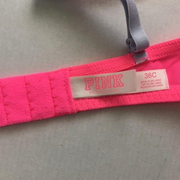 Victoria's Secret Pink Push-up Bra, Barbie Hot Pink, Holiday, Lace, Push-up - Picture 4 of 5